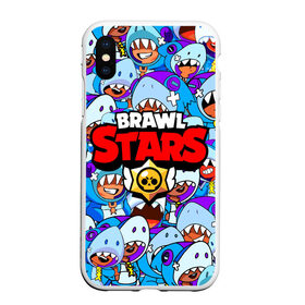 Чехол для iPhone XS Max матовый с принтом BRAWL STARS LEON SHARK в городе Новоалтайск, Силикон | Область печати: задняя сторона чехла, без боковых панелей | 8 bit | brawl stars | crow | crow phoenix. | leon | leon shark | бравл старс | браво старс | ворон | игра бравл | леон | леон шарк | оборотень