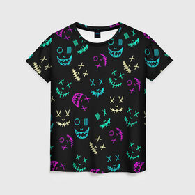 Женская футболка 3D с принтом Marshmello Маски в городе Новоалтайск, 100% полиэфир ( синтетическое хлопкоподобное полотно) | прямой крой, круглый вырез горловины, длина до линии бедер | dj | fortnite | marsh | marshmello | usa | америка | диджей | игра | клубная музыка | мармело | марш | маршм | маршмелло | маршмеллоу | музыка | музыкант | форт | фортнайт