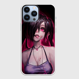 Чехол для iPhone 13 Pro Max с принтом Play with me в городе Новоалтайск,  |  | anime | evil | girl | аниме | больная | вредная | глаз | глаза | глазки | грудь | девочка | девушка | злая | псих | чокер | чокнутая | язык | язычок
