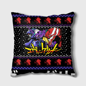 Подушка 3D с принтом EVANGELION (CHRISTMAS) в городе Новоалтайск, наволочка – 100% полиэстер, наполнитель – холлофайбер (легкий наполнитель, не вызывает аллергию). | состоит из подушки и наволочки. Наволочка на молнии, легко снимается для стирки | angel | eva | evangelion | neon genesis evangelion | nerv | аска лэнгли сорью | ева | евангелион | мисато кацураги | рей аянами | синдзи