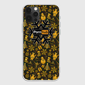 Чехол для iPhone 12 Pro с принтом Pornhub(Новый год) в городе Новоалтайск, силикон | область печати: задняя сторона чехла, без боковых панелей | рождественскую коллекцию