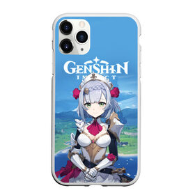 Чехол для iPhone 11 Pro матовый с принтом Genshin Impact в городе Новоалтайск, Силикон |  | anime | genshin impact | genshin impact аниме | sucrose | wifu | аниме | вайфу | геншн импакт