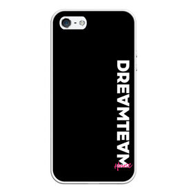 Чехол для iPhone 5/5S матовый с принтом DreamTeam в городе Новоалтайск, Силикон | Область печати: задняя сторона чехла, без боковых панелей | blogger | bloggers | dream team | dream team house | dreamteam | dth | tik tok | tik tok house | блогер | блогеры | тик ток | тиктокеры