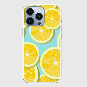 Чехол для iPhone 13 Pro с принтом лимончики в городе Новоалтайск,  |  | Тематика изображения на принте: еда | лимон | фрукты | цитрусы