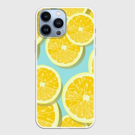 Чехол для iPhone 13 Pro Max с принтом лимончики в городе Новоалтайск,  |  | Тематика изображения на принте: еда | лимон | фрукты | цитрусы