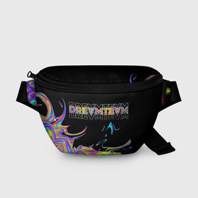 Поясная сумка 3D с принтом Rainbow Dream Team в городе Новоалтайск, 100% полиэстер | плотная ткань, ремень с регулируемой длиной, внутри несколько карманов для мелочей, основное отделение и карман с обратной стороны сумки застегиваются на молнию | blogger | bloggers | dream team | dream team house | dreamteam | dth | tik tok | tik tok house | блогер | блогеры | тик ток | тиктокеры