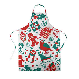 Фартук 3D Дух Рождества и Нового Года: в городе Новоалтайск, 100% полиэстер | общий размер — 65 х 85 см, ширина нагрудника — 26 см, горловина — 53 см, длина завязок — 54 см, общий обхват в поясе — 173 см. Принт на завязках и на горловине наносится с двух сторон, на основной части фартука — только с внешней стороны |