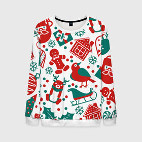 Мужской свитшот 3D Дух Рождества и Нового Года: в городе Новоалтайск, 100% полиэстер с мягким внутренним слоем | круглый вырез горловины, мягкая резинка на манжетах и поясе, свободная посадка по фигуре |