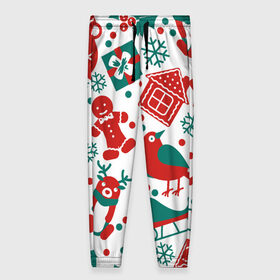 Женские брюки 3D Дух Рождества и Нового Года: в городе Новоалтайск, полиэстер 100% | прямой крой, два кармана без застежек по бокам, с мягкой трикотажной резинкой на поясе и по низу штанин. В поясе для дополнительного комфорта — широкие завязки |