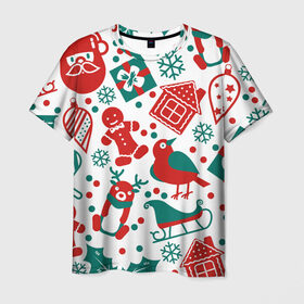 Мужская футболка 3D Дух Рождества и Нового Года: в городе Новоалтайск, 100% полиэфир | прямой крой, круглый вырез горловины, длина до линии бедер |