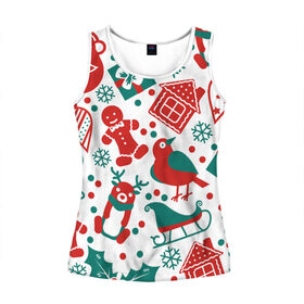 Женская майка 3D Дух Рождества и Нового Года: в городе Новоалтайск, 100% полиэстер | круглая горловина, прямой силуэт, длина до линии бедра |