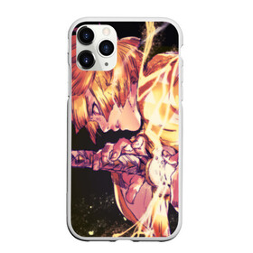 Чехол для iPhone 11 Pro матовый с принтом ЗЕНИЦУ ИЗ КЛИНКА в городе Новоалтайск, Силикон |  | Тематика изображения на принте: anime | demon slayer | kimetsu no yaiba | агацума | аниме | бесконечный поезд | зеницу | иноске | иноске хашибира | клинок | клинок рассекающий демонов | манга | недзуко | незука | незуко | нэзуко