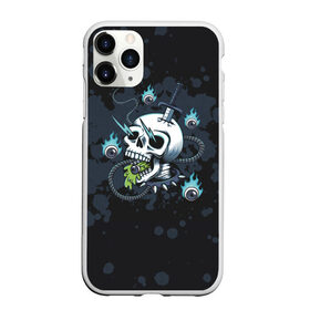 Чехол для iPhone 11 Pro Max матовый с принтом Череп в шоке в городе Новоалтайск, Силикон |  | skate | style | дизайнерское | для скейтеров | молния | скейт | скейтерское | скелет | стильное | ток | хипстерское | череп | черепа