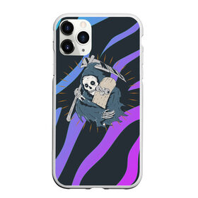 Чехол для iPhone 11 Pro Max матовый с принтом Skate or die в городе Новоалтайск, Силикон |  | Тематика изображения на принте: skate | style | дизайнерское | для скейтеров | коса | скейт | скейтерское | скелет | стильное | хипстерское | череп | черепа