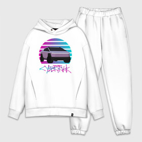 Мужской костюм хлопок OVERSIZE с принтом Cybertruck Aesthetics в городе Новоалтайск,  |  | 80e | cybertruck | retrowave | synthwave | vhs | киберпанк | кибертрак | неон | тесла | электрокар