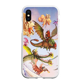 Чехол для iPhone XS Max матовый с принтом Как приручить дракона в городе Новоалтайск, Силикон | Область печати: задняя сторона чехла, без боковых панелей | dragon | how to train your dragon the hidden world | драконы | икинг | как приручить дракона 3 | персонажи