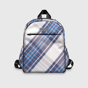 Детский рюкзак 3D с принтом Шотландка | Scottish | Tartan (Z) в городе Новоалтайск, 100% полиэстер | лямки с регулируемой длиной, сверху петелька, чтобы рюкзак можно было повесить на вешалку. Основное отделение закрывается на молнию, как и внешний карман. Внутри дополнительный карман. По бокам два дополнительных кармашка | abstract | checkered | geometry | geometry stripes | plaid | texture | абстракция | геометрические полосы | геометрия | джентельмены | клетчатый | тартан | текстура | шотландка