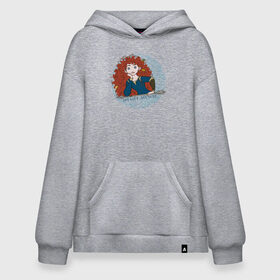 Худи SuperOversize хлопок с принтом My Life. My Way. в городе Новоалтайск, 70% хлопок, 30% полиэстер, мягкий начес внутри | карман-кенгуру, эластичная резинка на манжетах и по нижней кромке, двухслойный капюшон
 | brave | merida | pixar | vdzabma | мерида | пиксар | храбрая | храбрая сердцем