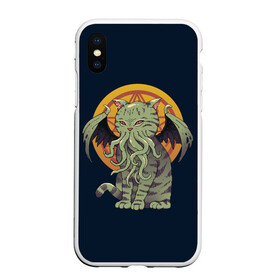 Чехол для iPhone XS Max матовый с принтом Cathulhu в городе Новоалтайск, Силикон | Область печати: задняя сторона чехла, без боковых панелей | Тематика изображения на принте: cat | cathulhu | cats | cthulhu | ocean | sea | бездна | котенок | котэ | котяра | котята | кошка | ктулху | море | океан