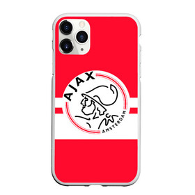 Чехол для iPhone 11 Pro Max матовый с принтом AJAX AMSTERDAM в городе Новоалтайск, Силикон |  | Тематика изображения на принте: ajax | amsterdam | football | holland | red | sport | team | white | амстердам | аякс | гол | голландия | красный | логотип | мяч | нидерланды | полосы | спорт | футбол