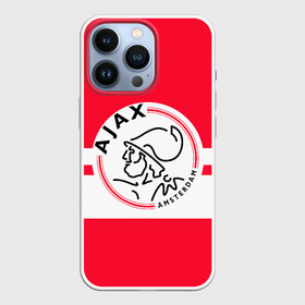 Чехол для iPhone 13 Pro с принтом AJAX AMSTERDAM в городе Новоалтайск,  |  | Тематика изображения на принте: ajax | amsterdam | football | holland | red | sport | team | white | амстердам | аякс | гол | голландия | красный | логотип | мяч | нидерланды | полосы | спорт | футбол