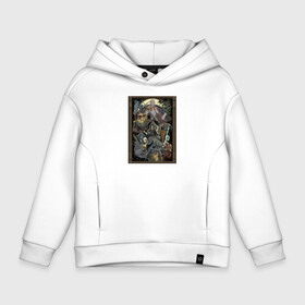 Детское худи Oversize хлопок с принтом Demons Souls в городе Новоалтайск, френч-терри — 70% хлопок, 30% полиэстер. Мягкий теплый начес внутри —100% хлопок | боковые карманы, эластичные манжеты и нижняя кромка, капюшон на магнитной кнопке | dark souls | demon souls | demons souls | demons souls remastered | git gud | гит гуд | дарк соулз | демон соулз
