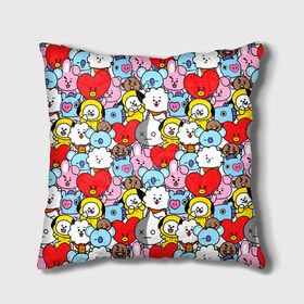 Подушка 3D с принтом BT21 / BTS в городе Новоалтайск, наволочка – 100% полиэстер, наполнитель – холлофайбер (легкий наполнитель, не вызывает аллергию). | состоит из подушки и наволочки. Наволочка на молнии, легко снимается для стирки | army | bt 21 | bt21 | bts | chimmy | cooky | koya | mang | rj | shooky | tata | van | арджей | бт21 | бтс | ван | коя | куки | манг | тата | чими | шоки