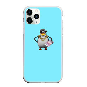 Чехол для iPhone 11 Pro Max матовый с принтом Гангста пингвин в городе Новоалтайск, Силикон |  | 