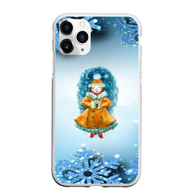Чехол для iPhone 11 Pro Max матовый с принтом Зима в городе Новоалтайск, Силикон |  | Тематика изображения на принте: 