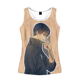 Женская майка 3D с принтом Тобио в городе Новоалтайск, 100% полиэстер | круглая горловина, прямой силуэт, длина до линии бедра | anime | haikyu | haikyuu | hinata | karasuno | kei | nekoma | nishinoya | satori | tobio | yu | аниме | волейбол | волейбол аниме | кей | нишиноя ю | сатори | спорт | тобио | хината