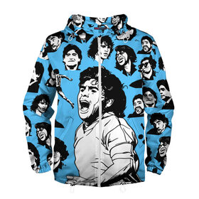 Мужская ветровка 3D с принтом DIEGO MARADONA в городе Новоалтайск, 100% полиэстер | подол и капюшон оформлены резинкой с фиксаторами, два кармана без застежек по бокам, один потайной карман на груди | diego armando maradona | football | архентинос хуниорс | барселона | бока хуниорс | бока хуниорс. | диего армандо марадона | диего марадона | наполи | ньюэллс олд бойз | севилья | футбол