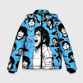 Зимняя куртка для мальчиков 3D с принтом DIEGO MARADONA в городе Новоалтайск, ткань верха — 100% полиэстер; подклад — 100% полиэстер, утеплитель — 100% полиэстер | длина ниже бедра, удлиненная спинка, воротник стойка и отстегивающийся капюшон. Есть боковые карманы с листочкой на кнопках, утяжки по низу изделия и внутренний карман на молнии. 

Предусмотрены светоотражающий принт на спинке, радужный светоотражающий элемент на пуллере молнии и на резинке для утяжки | diego armando maradona | football | архентинос хуниорс | барселона | бока хуниорс | бока хуниорс. | диего армандо марадона | диего марадона | наполи | ньюэллс олд бойз | севилья | футбол