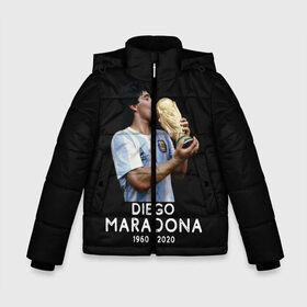 Зимняя куртка для мальчиков 3D с принтом Diego Maradona в городе Новоалтайск, ткань верха — 100% полиэстер; подклад — 100% полиэстер, утеплитель — 100% полиэстер | длина ниже бедра, удлиненная спинка, воротник стойка и отстегивающийся капюшон. Есть боковые карманы с листочкой на кнопках, утяжки по низу изделия и внутренний карман на молнии. 

Предусмотрены светоотражающий принт на спинке, радужный светоотражающий элемент на пуллере молнии и на резинке для утяжки | 10 | 1960 | 2020 | argentina | barcelona | diego | football | legend | leo | lionel | maradona | messi | retro | rip | soccer | аргентина | барселона | бога | диего | легенда | лионель | марадона | месси | мяч | ретро | рука | форма | футбол