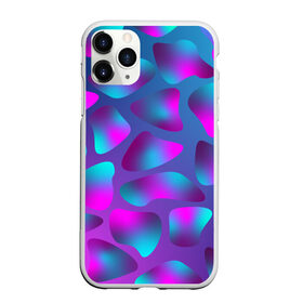 Чехол для iPhone 11 Pro Max матовый с принтом Неоновые капли в городе Новоалтайск, Силикон |  | neon | newschool | purple | rap | абстракция | бензин | капли | кислотный | неон | разводы | розовый | фиолетовый