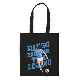 Сумка 3D повседневная с принтом Diego Maradona в городе Новоалтайск, 100% полиэстер | Плотность: 200 г/м2; Размер: 34×35 см; Высота лямок: 30 см | 10 | 1960 | 2020 | argentina | barcelona | diego | football | legend | leo | lionel | maradona | messi | retro | rip | soccer | аргентина | барселона | бога | диего | легенда | лионель | марадона | месси | мяч | ретро | рука | форма | футбол