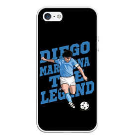 Чехол для iPhone 5/5S матовый с принтом Diego Maradona в городе Новоалтайск, Силикон | Область печати: задняя сторона чехла, без боковых панелей | 10 | 1960 | 2020 | argentina | barcelona | diego | football | legend | leo | lionel | maradona | messi | retro | rip | soccer | аргентина | барселона | бога | диего | легенда | лионель | марадона | месси | мяч | ретро | рука | форма | футбол