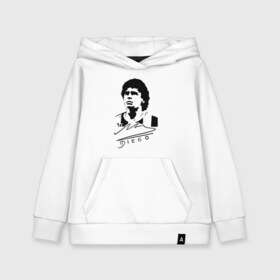 Детская толстовка хлопок с принтом Diego Maradona в городе Новоалтайск, 100% хлопок | Круглый горловой вырез, эластичные манжеты, пояс, капюшен | 10 | 1960 | 2020 | argentina | barcelona | diego | football | legend | leo | lionel | maradona | messi | retro | rip | soccer | автограф | аргентина | барселона | бога | диего | легенда | лионель | марадона | месси | мяч | ретро | роспись | р