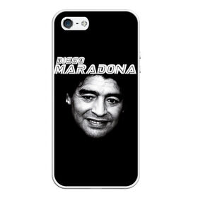 Чехол для iPhone 5/5S матовый с принтом Диего Марадона в городе Новоалтайск, Силикон | Область печати: задняя сторона чехла, без боковых панелей | diego | diego armando maradona | maradona | аргентина | диего | король | легенда | марадона | нападающий | полузащитник | футбол | футболист