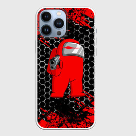 Чехол для iPhone 13 Pro Max с принтом Among Us Impostor Gun (Red). в городе Новоалтайск,  |  | among us | impostor | impostor gun | red | there is impostor among us | амонг ус | игра | мем | предатель | предатель среди нас | самозванец | среди нас