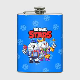 Фляга с принтом Brawl Stars Лу Дуо в городе Новоалтайск, металлический корпус | емкость 0,22 л, размер 125 х 94 мм. Виниловая наклейка запечатывается полностью | Тематика изображения на принте: 2020 | brawl stars | brawler | christmas | crow | games | king | leon | lou | max | new year | sandy | snow | snowtel | spike | surge | бравл | бравлер | броул ставрс | вольт | ворон | игры | король | леон | лу | макс | новый год | рож