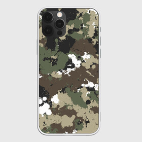 Чехол для iPhone 12 Pro Max с принтом Камуфляж с кляксами в городе Новоалтайск, Силикон |  | гранж | камуфляж | капли | милитари | паттрен | пятно | хаки