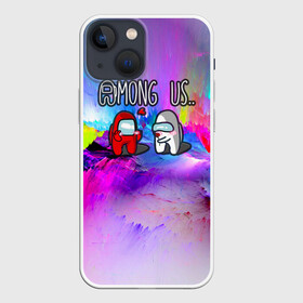 Чехол для iPhone 13 mini с принтом Among Us love в городе Новоалтайск,  |  | 2021 | among us | impostor | space mafia | sus.puffballs united | амонг sus | амонг ас | игра | импостор | инопланетяне | инопланетянин | маска | надпись | новогодний амонг ас | с новым годом | самозванец | сас | среди нас