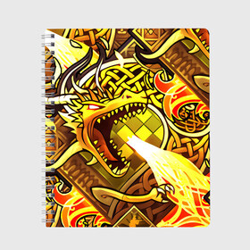 Тетрадь с принтом CS GO DRAGON LORE в городе Новоалтайск, 100% бумага | 48 листов, плотность листов — 60 г/м2, плотность картонной обложки — 250 г/м2. Листы скреплены сбоку удобной пружинной спиралью. Уголки страниц и обложки скругленные. Цвет линий — светло-серый
 | cs go | cs going | кс го | кс го кейс | кс го скин | скачивать кс. | скины cs go