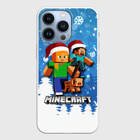 Чехол для iPhone 13 Pro с принтом Новогодний Манкрафт в городе Новоалтайск,  |  | 2020 | creeper | dungeons | earth | game | minecraft | new year | блоки | грифер | игры | квадраты | компьютерная игра | крипер | маинкрафт | майн | майнкравт | майнкрафт | на коне | новогодний | новый год | рождественский |