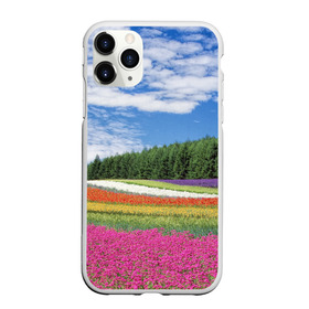 Чехол для iPhone 11 Pro Max матовый с принтом Цветочное поле в городе Новоалтайск, Силикон |  | деревья | лес | леса | луг | луга | небеса | небо | облака | облако | поле | поля | природа | растения | туча | тучи | цветок | цветы