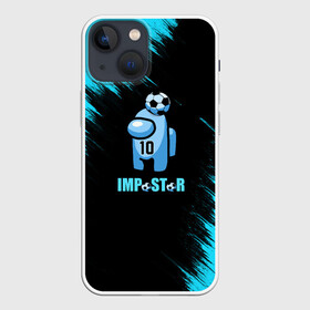 Чехол для iPhone 13 mini с принтом Impostor Maradona в городе Новоалтайск,  |  | Тематика изображения на принте: 2021 | among us | impostor | space mafia | sus.puffballs united | амонг maradona | амонг ас | диего марадона | импостор | инопланетяне | инопланетянин | надпись | новогодний амонг ас | с новым годом | самозванец | среди нас