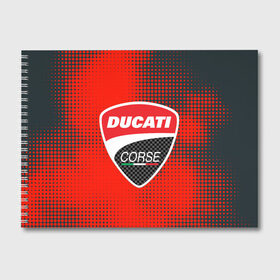 Альбом для рисования с принтом Ducati Corse (Z) в городе Новоалтайск, 100% бумага
 | матовая бумага, плотность 200 мг. | Тематика изображения на принте: audi | audi ag | corse | ducati | ducati corse | ducati motor holding | hypermotard | multistrada | panigale | scrambler | streetfighter | supersport | дукати | массимо борди | мото | фабио тальони