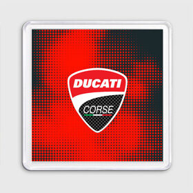 Магнит 55*55 с принтом Ducati Corse (Z) в городе Новоалтайск, Пластик | Размер: 65*65 мм; Размер печати: 55*55 мм | audi | audi ag | corse | ducati | ducati corse | ducati motor holding | hypermotard | multistrada | panigale | scrambler | streetfighter | supersport | дукати | массимо борди | мото | фабио тальони