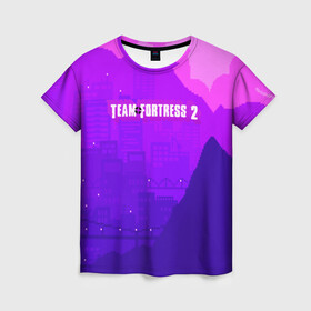 Женская футболка 3D с принтом Team Fortress 2 (S) в городе Новоалтайск, 100% полиэфир ( синтетическое хлопкоподобное полотно) | прямой крой, круглый вырез горловины, длина до линии бедер | characters | medic | sniper | soldier | team fortress 2 | персонажи | разведчик | снайпер | солдат