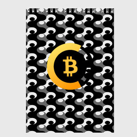 Скетчбук с принтом BTC БИТКОИН (S) в городе Новоалтайск, 100% бумага
 | 48 листов, плотность листов — 100 г/м2, плотность картонной обложки — 250 г/м2. Листы скреплены сверху удобной пружинной спиралью | bitcoin | btc | биткоин | валюта | деньги | криптовалюта